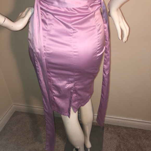 Y2K Jane Norman Pink Lilac Mauve Dress with Embellished Silver gems. XS - Picture 10 of 15
